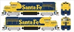Bowser 25176 Ho Scale Ge U25B Phase Iia - Loksound And Dcc Santa Fe 6603. Fixed Price $250.00.