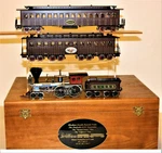 Rare Precision Scale Brass Abraham Lincoln Funeral Train W/ Presidential Cars. Fixed Price $4469.00.