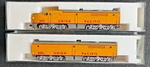 Kato N-scale Alco Diesel Engine 106-0804 PA-1 +PB-1 Union Pacific #603/605B. Fixed Price $250.00.
