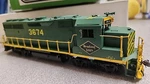 Overland Models Ho Brass OMI-5579 Reading GP40-2 #3674 Needs Repair.. Fixed Price $220.00.