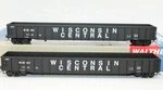 Walthers Ho Scale Wc Wisconsin Central 65' Mill Gondola Car Set Nos 932-23284. Fixed Price $48.00.