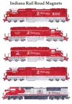 Indiana Rail Road Locomotives 5 Magnets Andy Fletcher. Fixed Price $24.75.