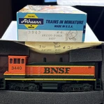 Athearn 3943 Ho Scale Bnsf SW1500 Powered Diesel Locomotive # 3440 Nib. Fixed Price $85.00.