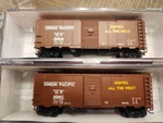 N-intermountain Modified Aar 40' Boxcar Union Pacfic. #193646 & 193668. Fixed Price $21.48.