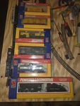 Life-like Trains Ho Union Pacific Locomotive, Tyco Controller, Freight Cars. Fixed Price $145.00.