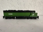Athearn Ho Scale Burlington Northern Locomotive (SDP40-BN6398). Fixed Price $29.95.