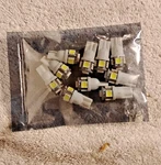 Marsauto 194 Led 6000K White 168 T10 2825 W5W 5SMD Replacement Bulbs. Fixed Price $14.99.