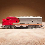 Bachmann Ho Scale Santa Fe Emd F9 #307 Warbonnet Locomotive Power Unit (PN66601). Fixed Price $26.99.