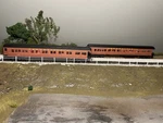 Pair Of Bachmann Spectrum Ho Pennsylvania Z74 Business Cars Prr #140 With Lights. Fixed Price $39.99.