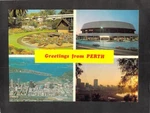 B6226 Australia Wa Perth 4 Image Multiview C1980 Postcard. Fixed Price $7.63.