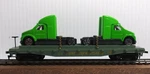 Tyco Flat Car Western Maryland #2475 With Sleeper Trucks (custom). Fixed Price $19.95.