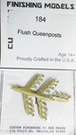 Custom Finishing Models Ho #184 Flush Queenposts (brass Castings) 1:87TH Scale. Fixed Price $5.05.