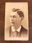 Post Civil War Cdv Photo Of Handsome Young Man Broadway, New York. Fixed Price $7.16.