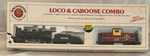 Bachmann Ho 1:87 Atsf Analog Dc Locomotive & Caboose Combo Pack 2126. Fixed Price $25.00.