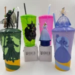 Wicked For Good Glinda Elphaba Gripper W/topper Light-up Drink Cup Popcorn. Fixed Price $44.39.
