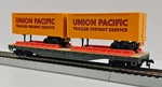 Ho Tyco 369-D Union Pacific Piggyback Flat Car W/trailers Nos New. Fixed Price $19.99.