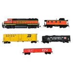 Bachmann 3001 Ho Rail Chief Electric Train Engine Locomotive Box Car Lot. Fixed Price $70.00.
