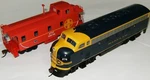 Bachmann Ho Scale Train F7-A Diesel Loco Dcc Soundtraxx Santa Fe #275 + Caboose. Fixed Price $324.99.