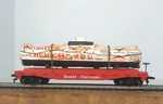 Tyco Great Northern Flat Car With Scrap Chained Tank (custom). Fixed Price $19.95.