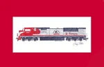 Indiana Rail Road 25TH Anniv SD9043MAC 11"X17" Matted Print Andy Fletcher Signed. Fixed Price $42.90.