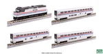 Kato Scale F40PH Superliner Car Set W/pre-installed Light Amtrak Standard Dc. Fixed Price $204.99.
