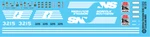 Ho Scale Norfolk Southern Loco SD40-2 3215 Cleveland Nmra Decals. Fixed Price $9.00.