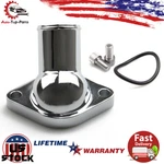 2660 Chrome Water Neck Thermostat Housing Degree For Chevy V8 350 454 Sbc Bbc. Fixed Price $12.99.