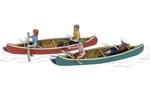 Woodland Scenics Canoers Train Figures A2200. Fixed Price $15.99.