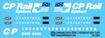 Ho Scale Canadian Pacific SD40-2 Dual Flag Locomotive Decal. Fixed Price $12.00.