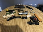 Mehano Ho Gauge A.t & S.f 7809 Steam Locomotive Cars And Parts Lot Tested. Fixed Price $69.99.