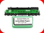 Ho Scale Brass ***burlington Northern*** U25C #5602 - Overland 1953, Knuckle Cpl. Fixed Price $339.95.