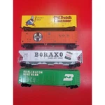 Freight Train Cars Athearn Ahm Old Time Boxcar Gondolas Hopper Etc. Lot 4. Fixed Price $25.15.