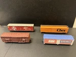Tyco/ Walthers/ Model Power/ Athearn Ho Scale Train Cars (X4) Lot. Fixed Price $49.99.