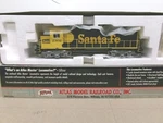 Atlas Ho GP-38 Locomotive, Santa Fe 2302. Fixed Price $149.99.