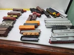 Ho Scale Train Car Tankers Caboose Flat Dusty Dirty Union Pacific Tyco K1. Fixed Price $9.44.