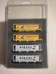 Full Throttle Z Scale Cylindrical Hoppers Boraxo And Old Dutch Cleanser. New Box. Fixed Price $199.99.