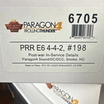 Broadway Limited PARAGON4 Prr E6 Ho Steam Locomotive Sound Dc/dcc 6705. Fixed Price $421.95.