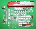 Intermountain 49998 Ho Regal F-unit Drives & 2 Santa Fe Warbonnet Shells. Fixed Price $599.95.