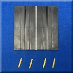 Atlas Ho Scale Slot Car Racing Track - 3 Inch Straight Roadway #1224 & Joiners. Fixed Price $24.99.