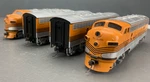 Stewart/kato Rio Grande F7 A-b-b-a 4 Stripe Locomotives Pwrd Dcc-nsnd HO8065. Fixed Price $359.71.