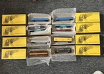 Lot Of 8 Bachmann Ho Scale Flat Car Box Gondola Logs, Details West, Ahm, Cox. Fixed Price $89.99.