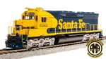Broadway Limited 4283 Ho Emd SD45 Atsf #5398 Yellow Bonnet PARAGON4 Sound Dcc. Fixed Price $247.60.