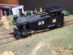 Ho Scale Ahm 0-6-0 Side Tank Steam Loco Burlington #99 Dc Tested #5148G. Fixed Price $45.00.