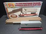 Ahm Falcon Piggyback Trailer Complete With 51 Ft Flat Train Cargo Dock Ho. Fixed Price $9.99.