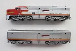 2000 Santa Life-like Proto Ho Scale PA1+PB1 52 Diesel Locomotives. Fixed Price $320.62.