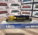 Kato Emd SD40-2 Santa Fe #5018 Diesel Locomotive Used. Fixed Price $65.00.