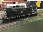 Bachmann 63209 Alco S4 Santa Fe #1529 Dcc/sound Zebra Stripe Black/silver Used. Fixed Price $89.99.