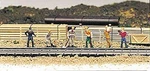Bachmann 42341 Ho Scale Figures Railroad Personnel Train Work Crew Pkg. Fixed Price $16.99.