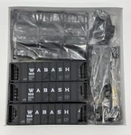 Kato 38-0205 Wabash Acf 70 Ton 2-BAY Covered Hopper Unassembled Kit (3-PACK). Fixed Price $45.00.