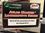 Aj- Ho Atlas Master 9183 Rio Grande Emd GP40 Diesel Locomoitve #3131 Dcc/dc. Fixed Price $119.99.